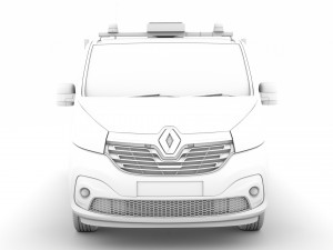 renault trafic tipper 2018 3D Модель