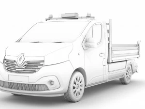 renault trafic tipper 2018 3D Model
