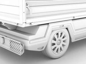 renault trafic tipper 2018 3D Model