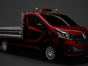 renault trafic tipper 2018 3D Модель