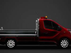renault trafic tipper 2018 3D Модель