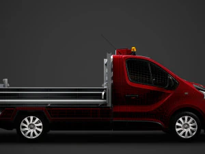 renault trafic tipper 2018 3D Model