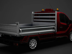 renault trafic tipper 2018 3D Model