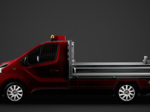 renault trafic tipper 2018 3D Модель