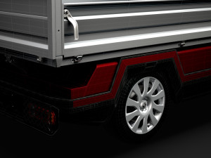 renault trafic tipper 2018 3D Модель
