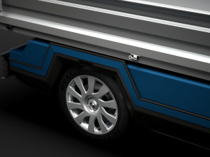 renault trafic tipper 2020 3D Model