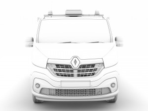 renault trafic tipper 2020 3D Model