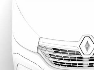 renault trafic tipper 2020 3D Model