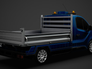 renault trafic tipper 2020 3D Model