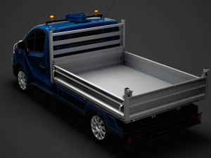 renault trafic tipper 2020 3D Model
