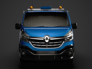 renault trafic tipper 2020 3D Model