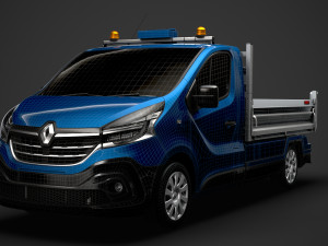 renault trafic tipper 2020 3D Model