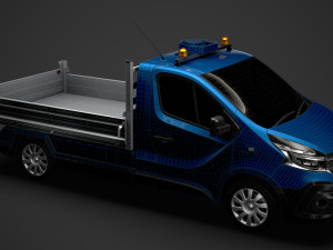 renault trafic tipper 2020 3D Model