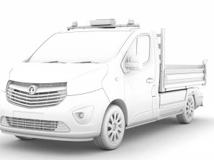vauxhall vivaro tipper 2014 3D Model