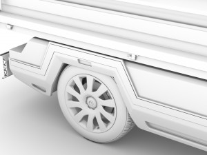 vauxhall vivaro tipper 2014 3D Model