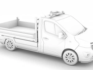 vauxhall vivaro tipper 2014 3D Model