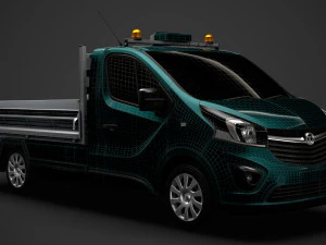 vauxhall vivaro tipper 2014 3D Model
