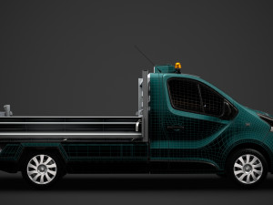 vauxhall vivaro tipper 2014 3D Model
