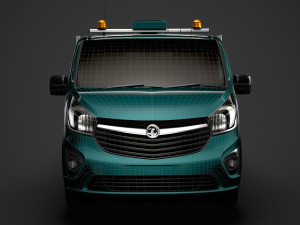 vauxhall vivaro tipper 2014 3D Model