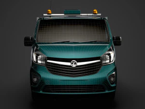 vauxhall vivaro tipper 2014 3D Model