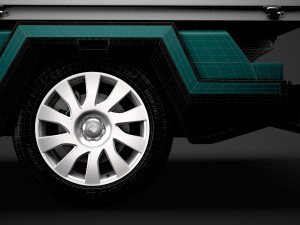 vauxhall vivaro tipper 2014 3D Model