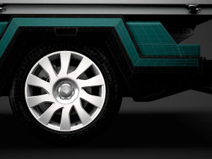 vauxhall vivaro tipper 2014 3D Model