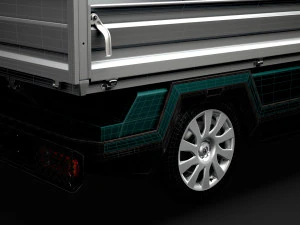 vauxhall vivaro tipper 2014 3D Model
