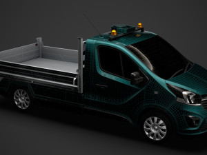 vauxhall vivaro tipper 2014 3D Model