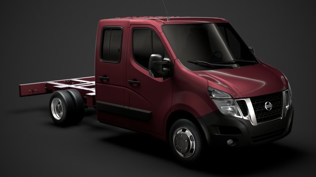 nissan nv400 crewcab dw e20 chassis 2014 Model 3D .c4d .max .obj .3ds .fbx .stl .blend 