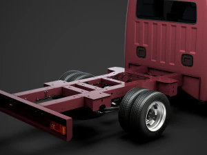 日产 nv400 乘员驾驶室 dw e20 底盘 2014 3D 模型