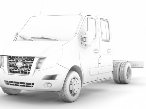 nissan nv400 crewcab dw e20 chassis 2014 Model 3D