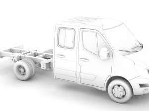 nissan nv400 crewcab dw e20 chassis 2014 Model 3D