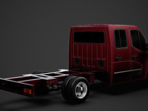 nissan nv400 crewcab dw e20 chassis 2014 Model 3D