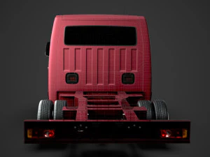 日产 nv400 乘员驾驶室 dw e20 底盘 2014 3D 模型