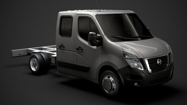 nissan nv400 crewcab dw e20 chassis 2020 3D 模型 .c4d .max .obj .3ds .fbx .stl .blend 