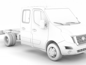 nissan nv400 crewcab dw e20 chassis 2020 3D 模型