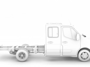 nissan nv400 crewcab dw e20 chassis 2020 3D 模型