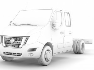 nissan nv400 crewcab dw e20 chassis 2020 3D 模型