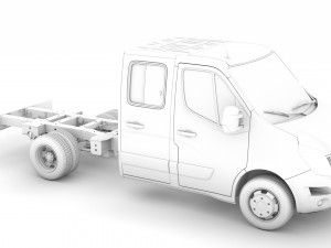 nissan nv400 crewcab dw e20 chassis 2020 3D 模型