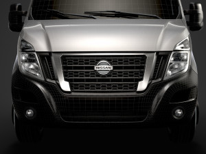 nissan nv400 crewcab dw e20 chassis 2020 3D 模型