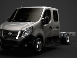 nissan nv400 crewcab dw e20 chassis 2020 3D 模型