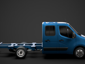 opel movano crewcab dw e20 chassis 2014 3D Model