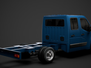 opel movano crewcab dw e20 chassis 2014 3D Model