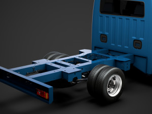 opel movano crewcab dw e20 chassis 2014 3D Model
