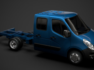 opel movano crewcab dw e20 chassis 2014 3D Model