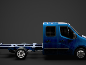 opel movano crewcab dw e20 chassis 2014 3D Model