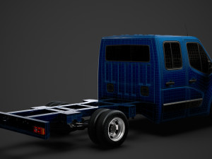 opel movano crewcab dw e20 chassis 2014 3D Model