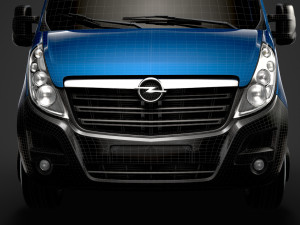 opel movano crewcab dw e20 chassis 2014 3D Model