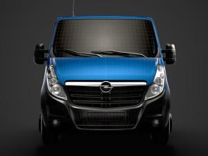 opel movano crewcab dw e20 chassis 2014 3D Model