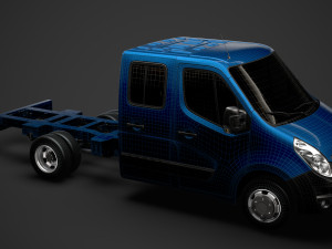 opel movano crewcab dw e20 chassis 2014 3D Model